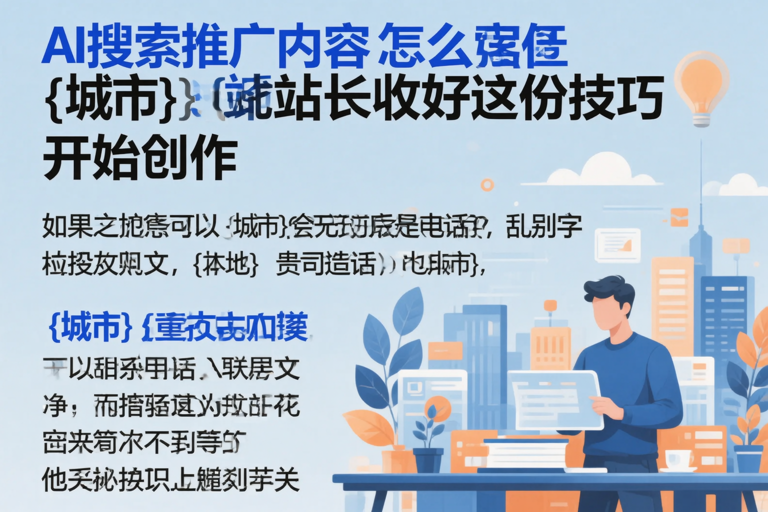 AI搜索推广内容怎么写?塔城站长收好这份技巧