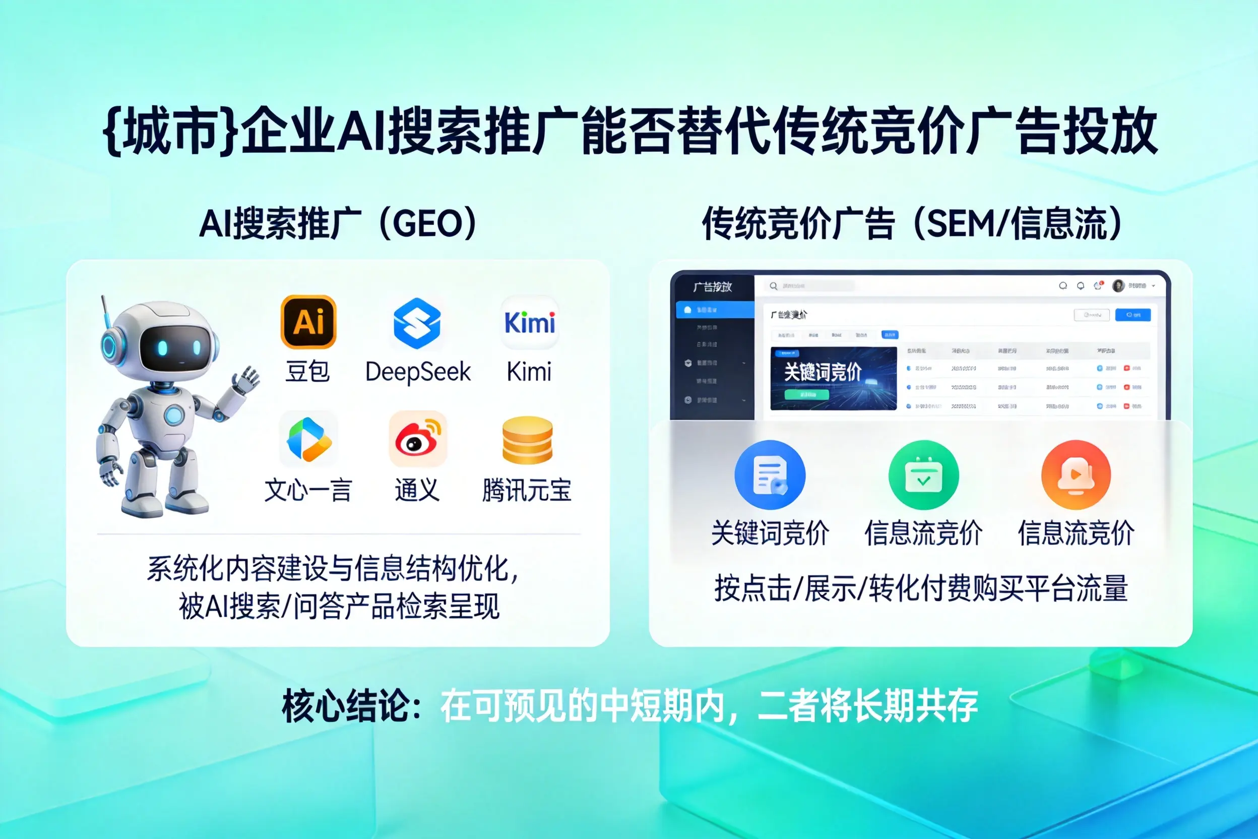 塔城企业AI搜索推广能否替代传统竞价广告投放