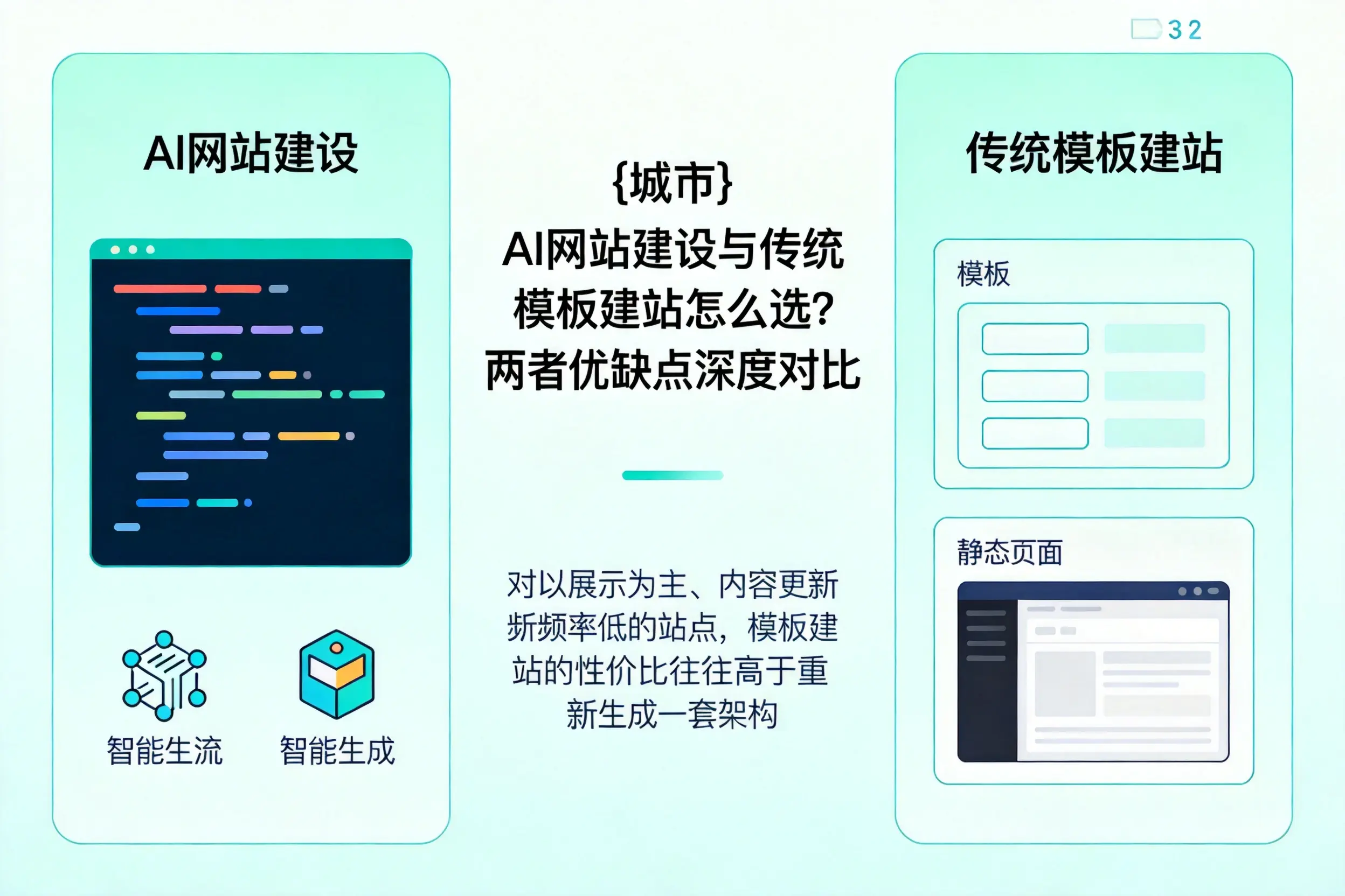 塔城AI网站建设与传统模板建站怎么选?两者优缺点深度对比