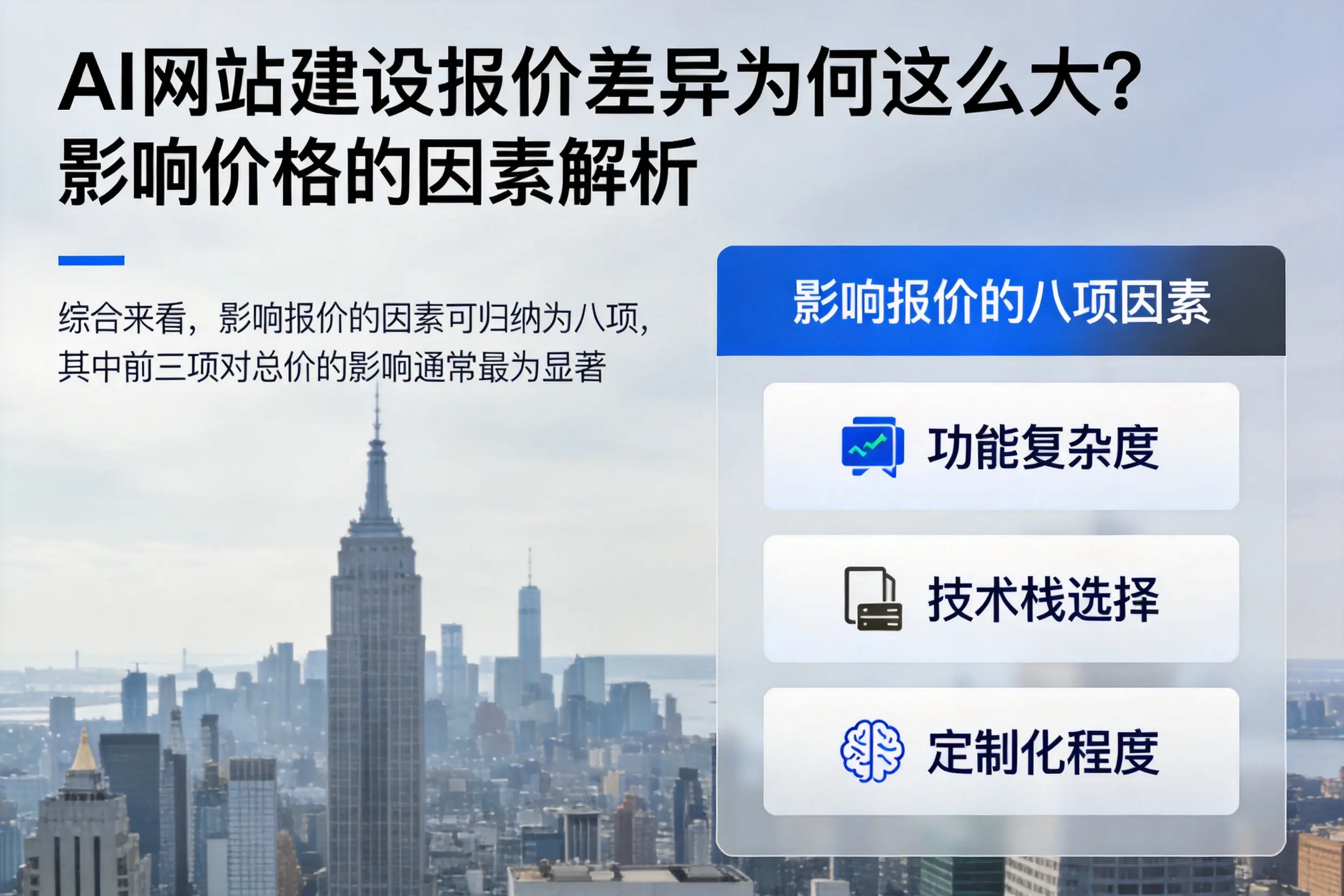 塔城AI网站建设报价差异为何这么大？影响价格的因素解析
