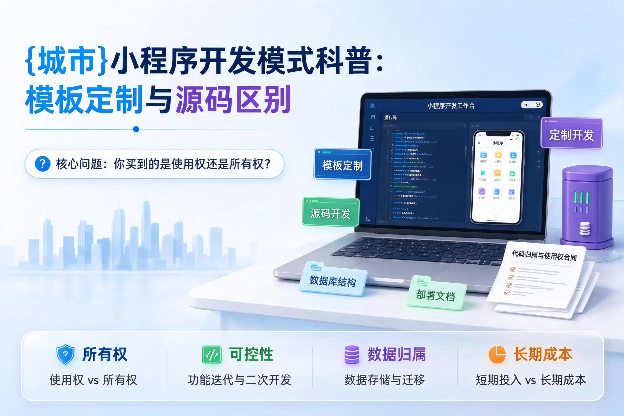 塔城小程序开发模式科普：模板定制与源码区别