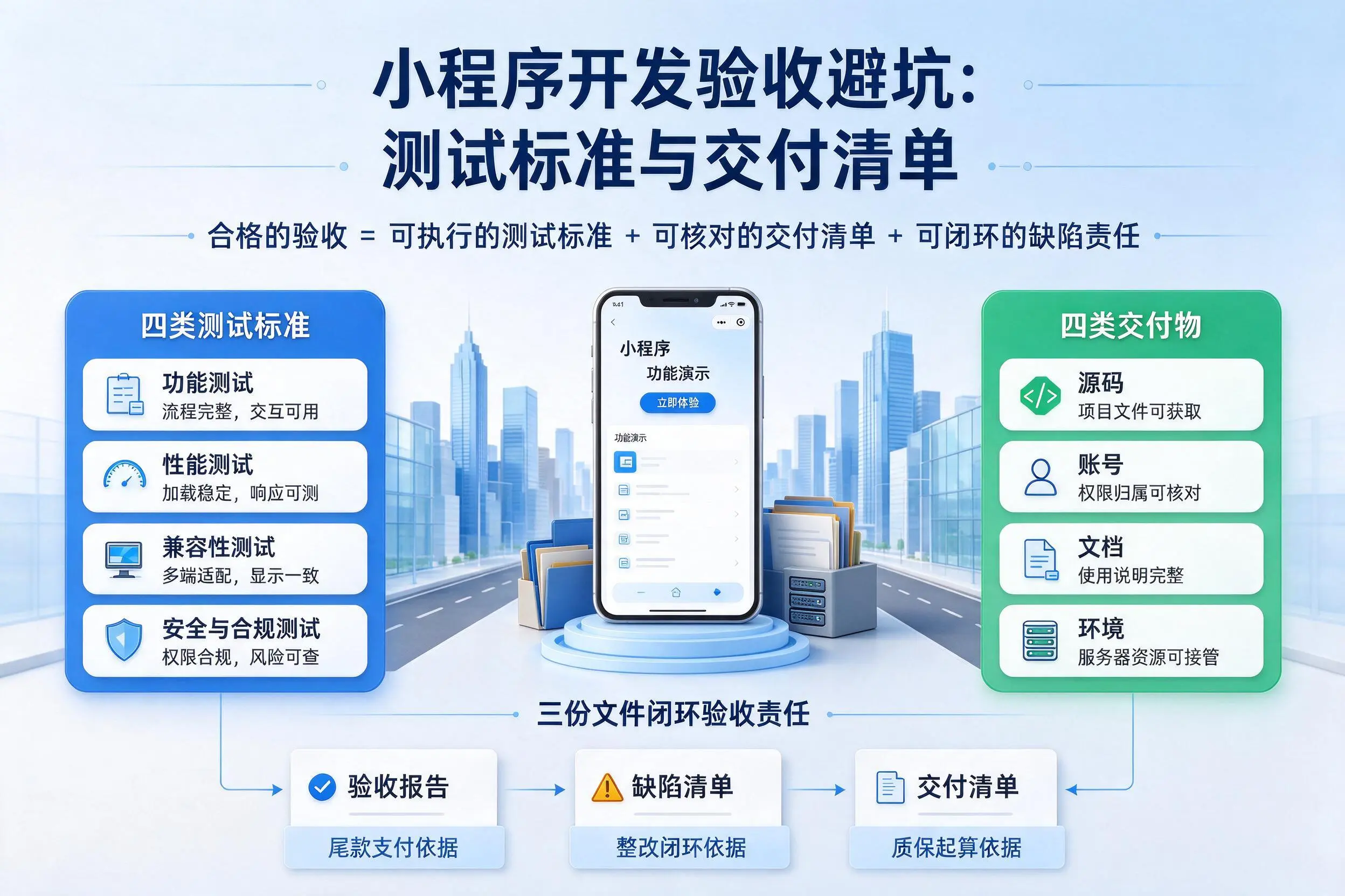 塔城小程序开发验收避坑：测试标准与交付清单