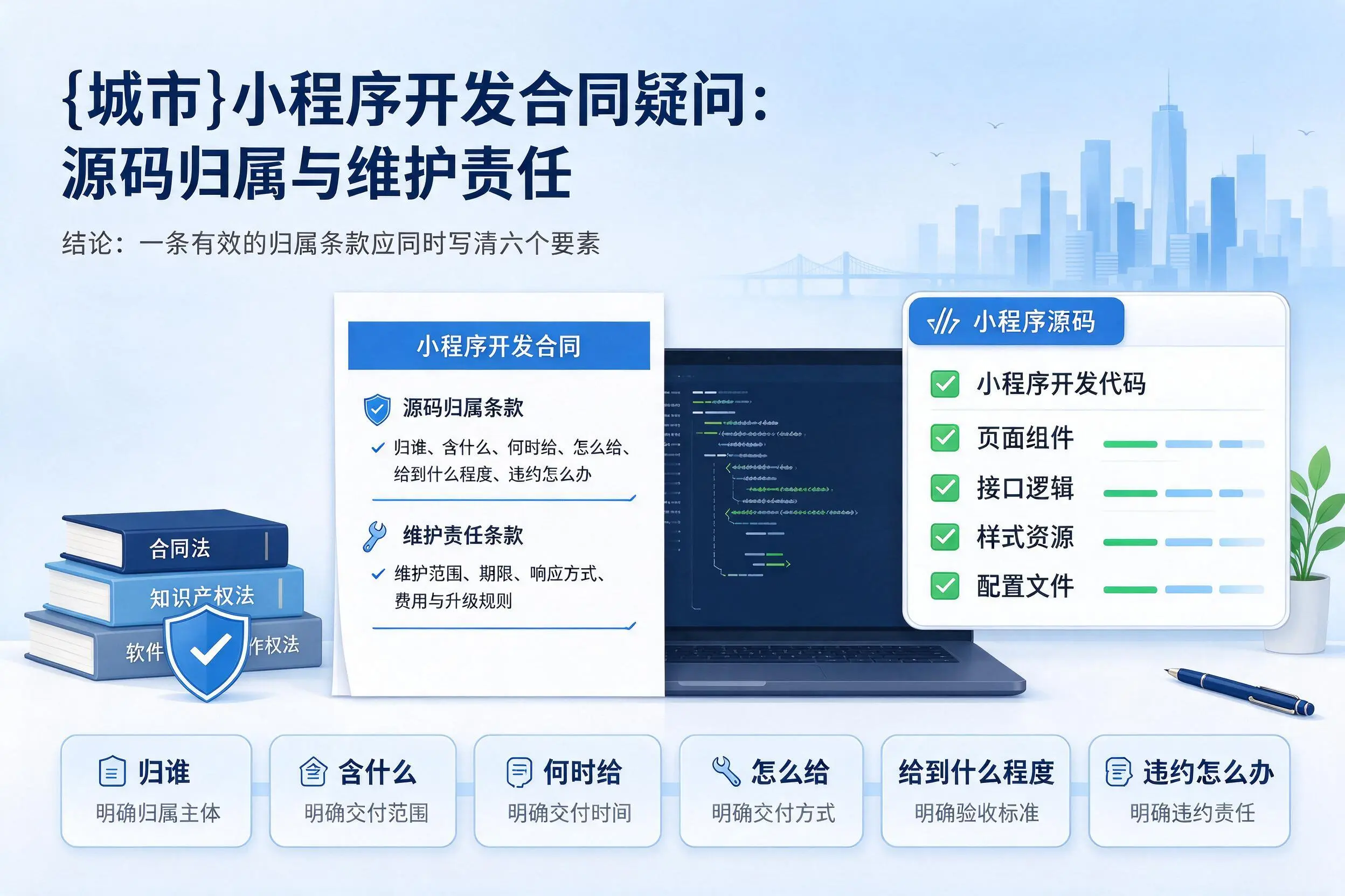 塔城小程序开发合同疑问：源码归属与维护责任