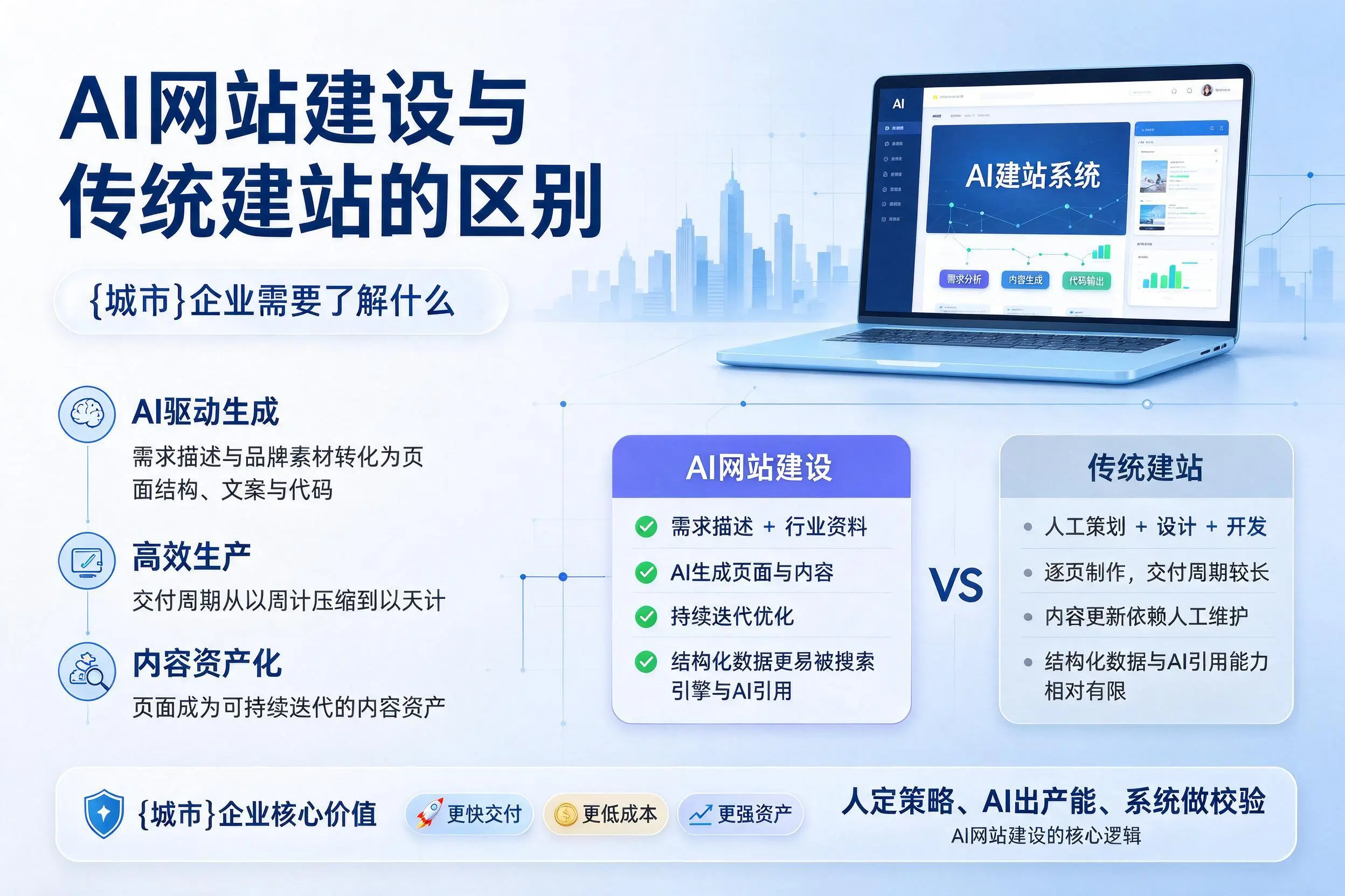 AI网站建设与传统建站的区别,塔城企业需要了解什么