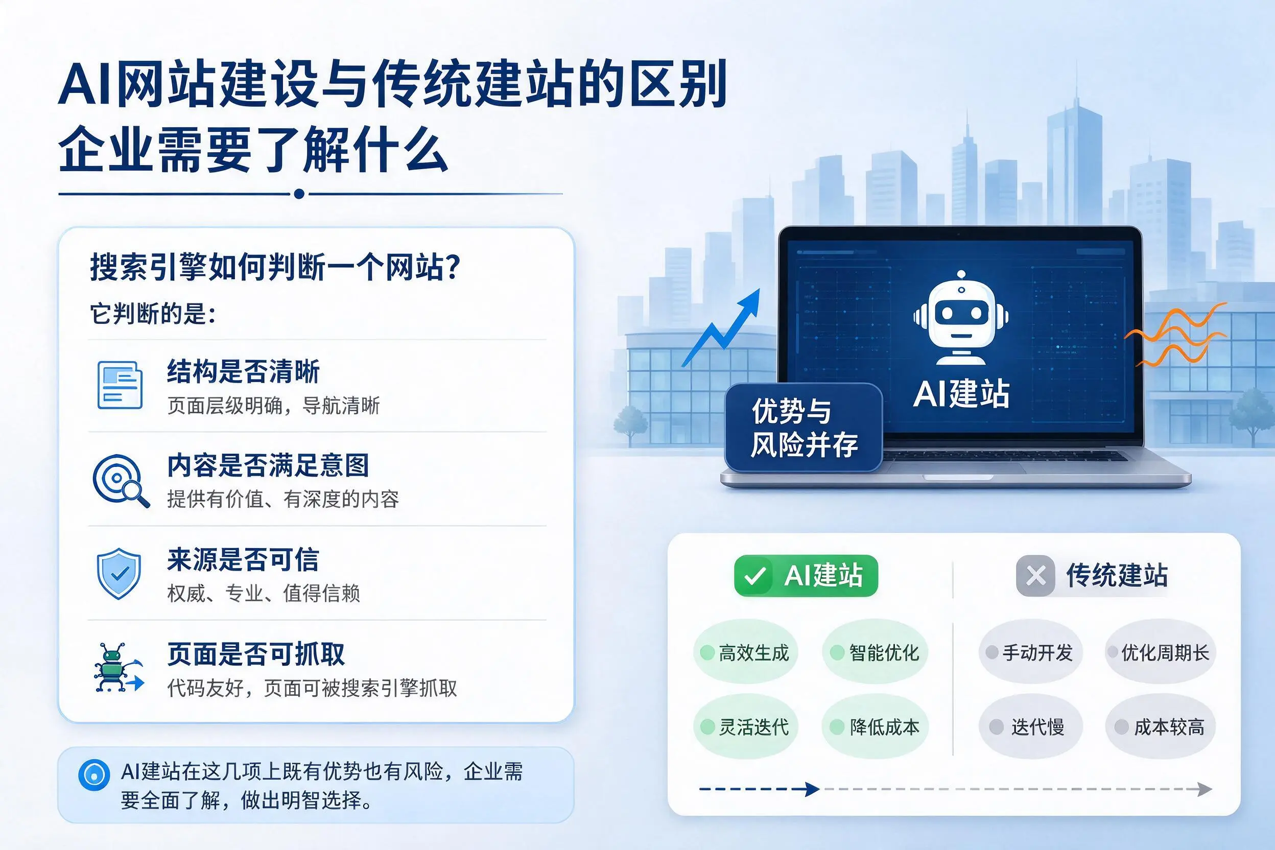 AI网站建设与传统建站的区别,塔城企业需要了解什么