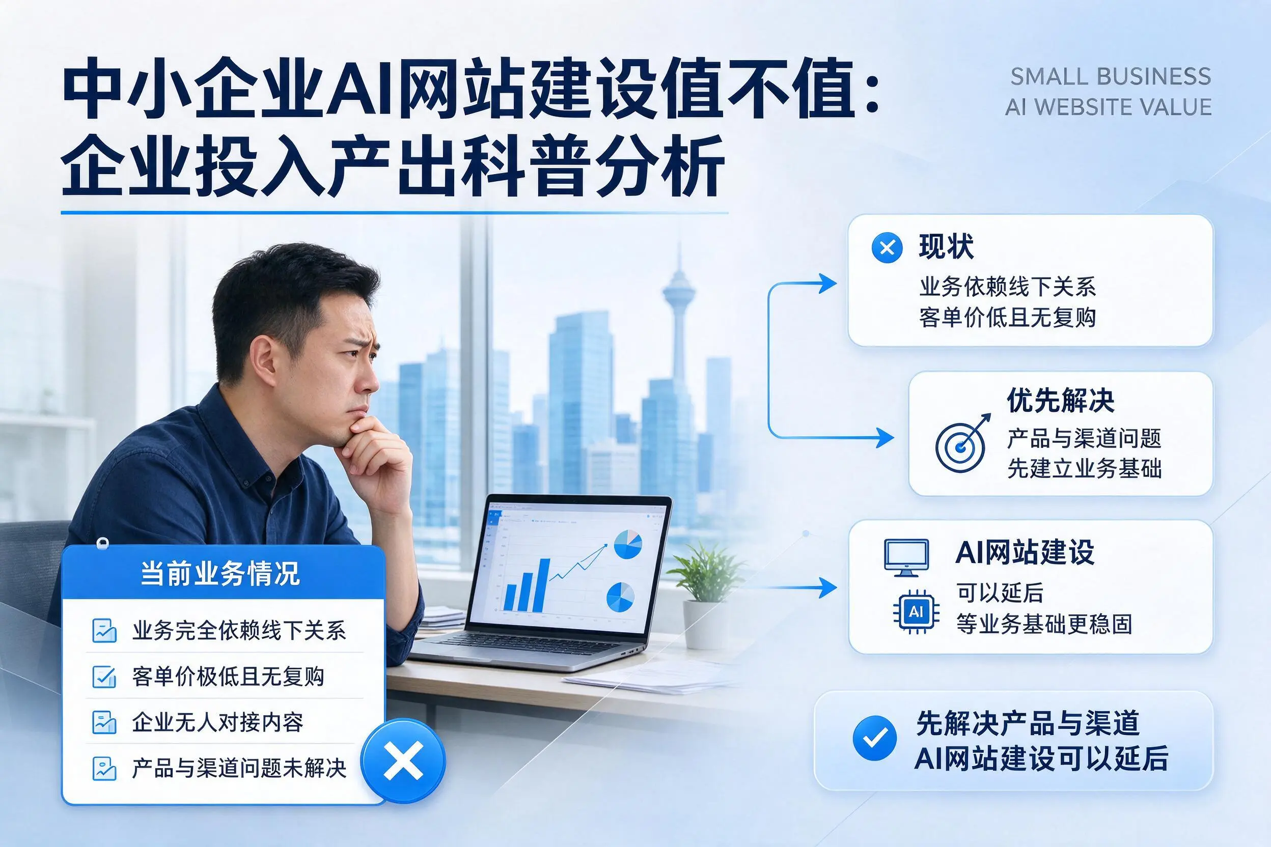 中小企业AI网站建设值不值：塔城企业投入产出科普分析