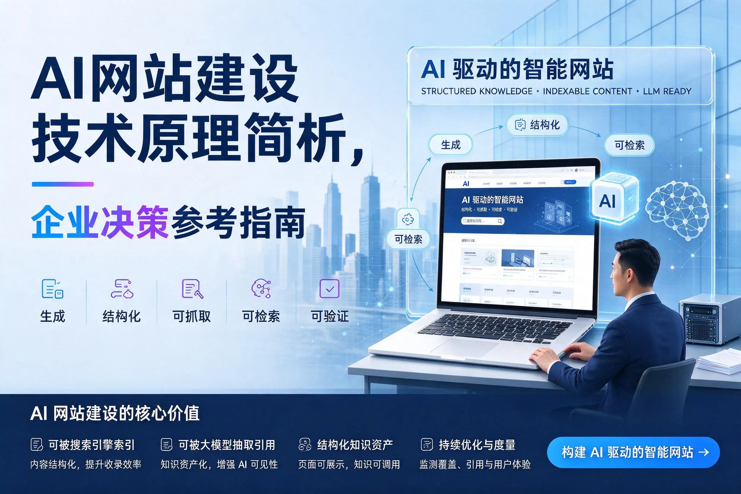 AI网站建设技术原理简析,塔城企业决策参考指南