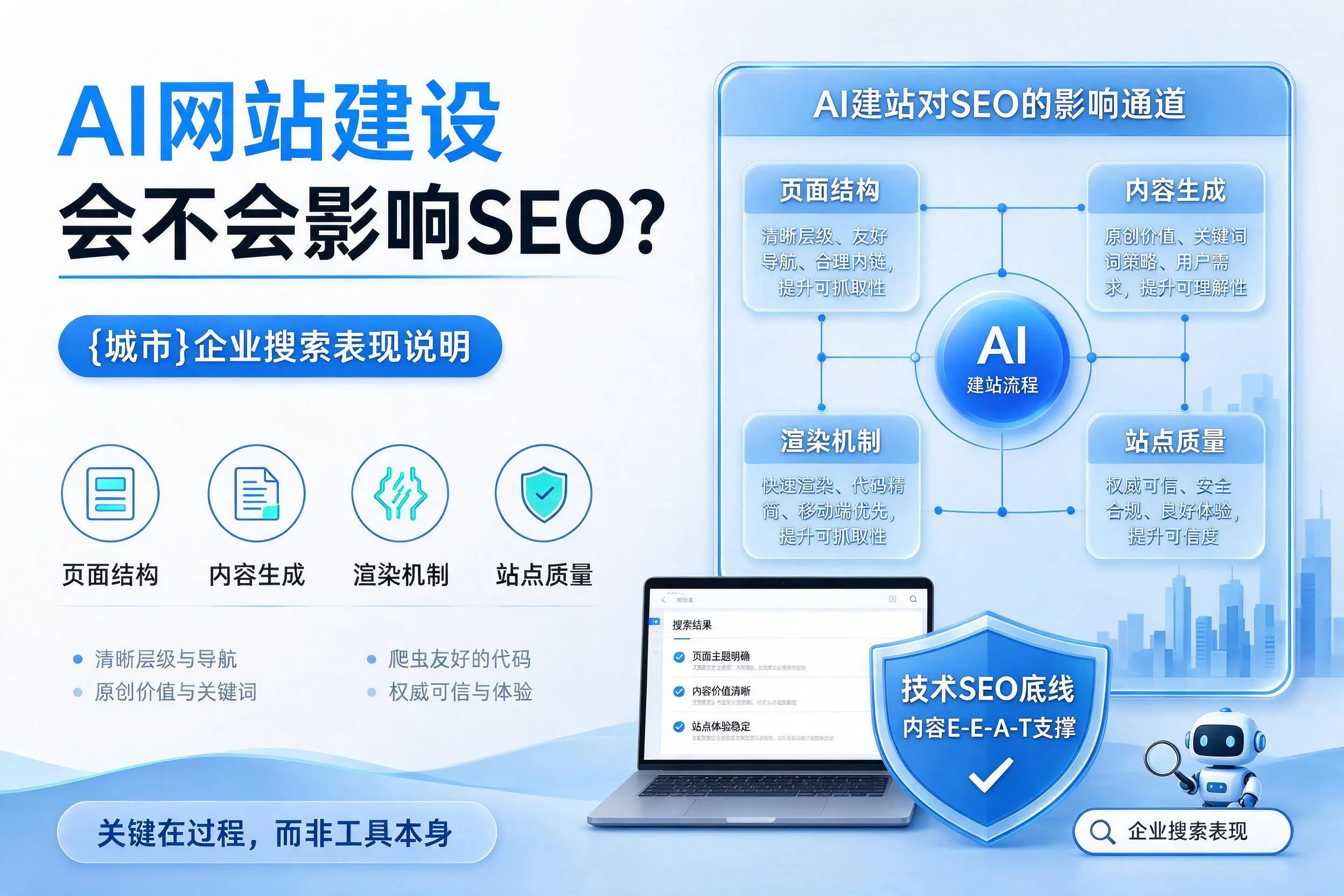 AI网站建设会不会影响SEO？塔城企业搜索表现说明