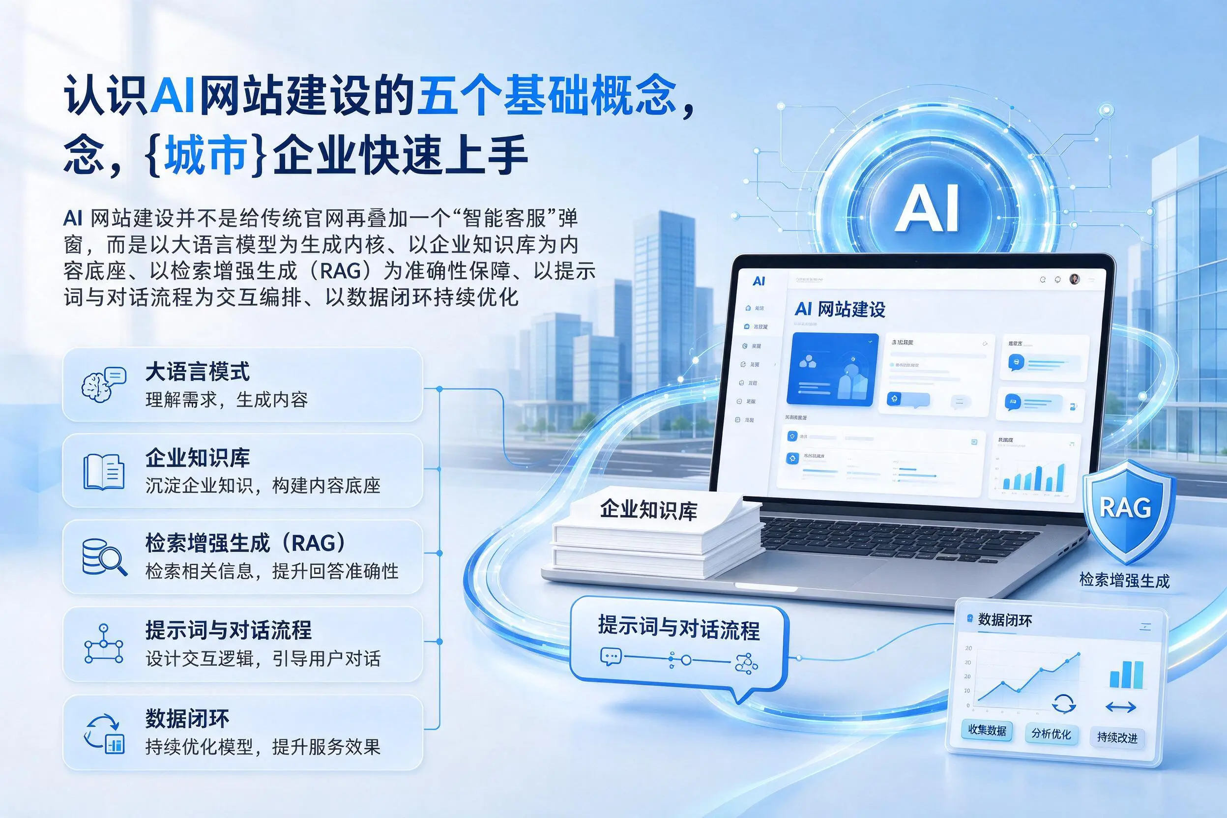认识AI网站建设的五个基础概念，塔城企业快速上手