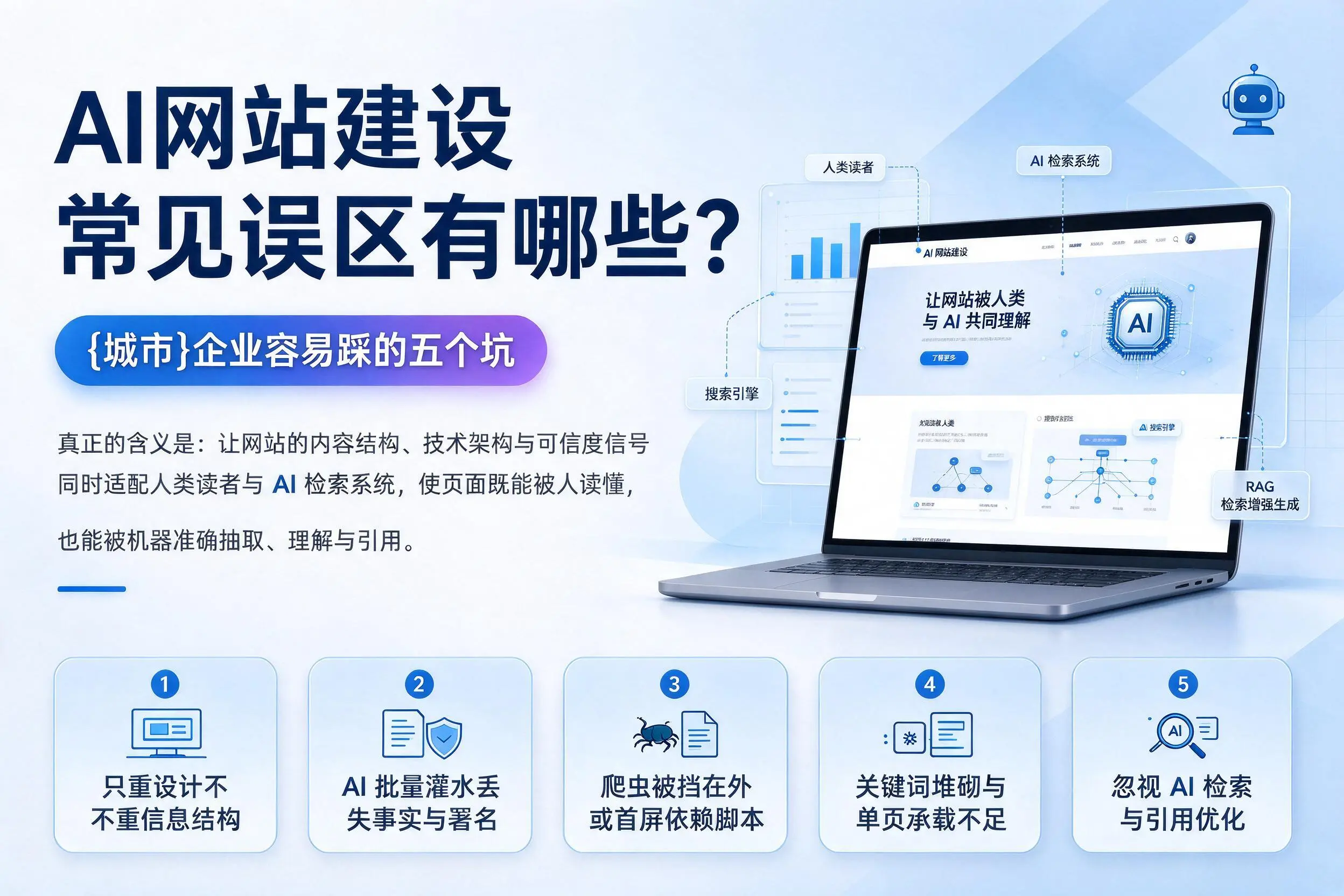 AI网站建设常见误区有哪些?塔城企业容易踩的五个坑