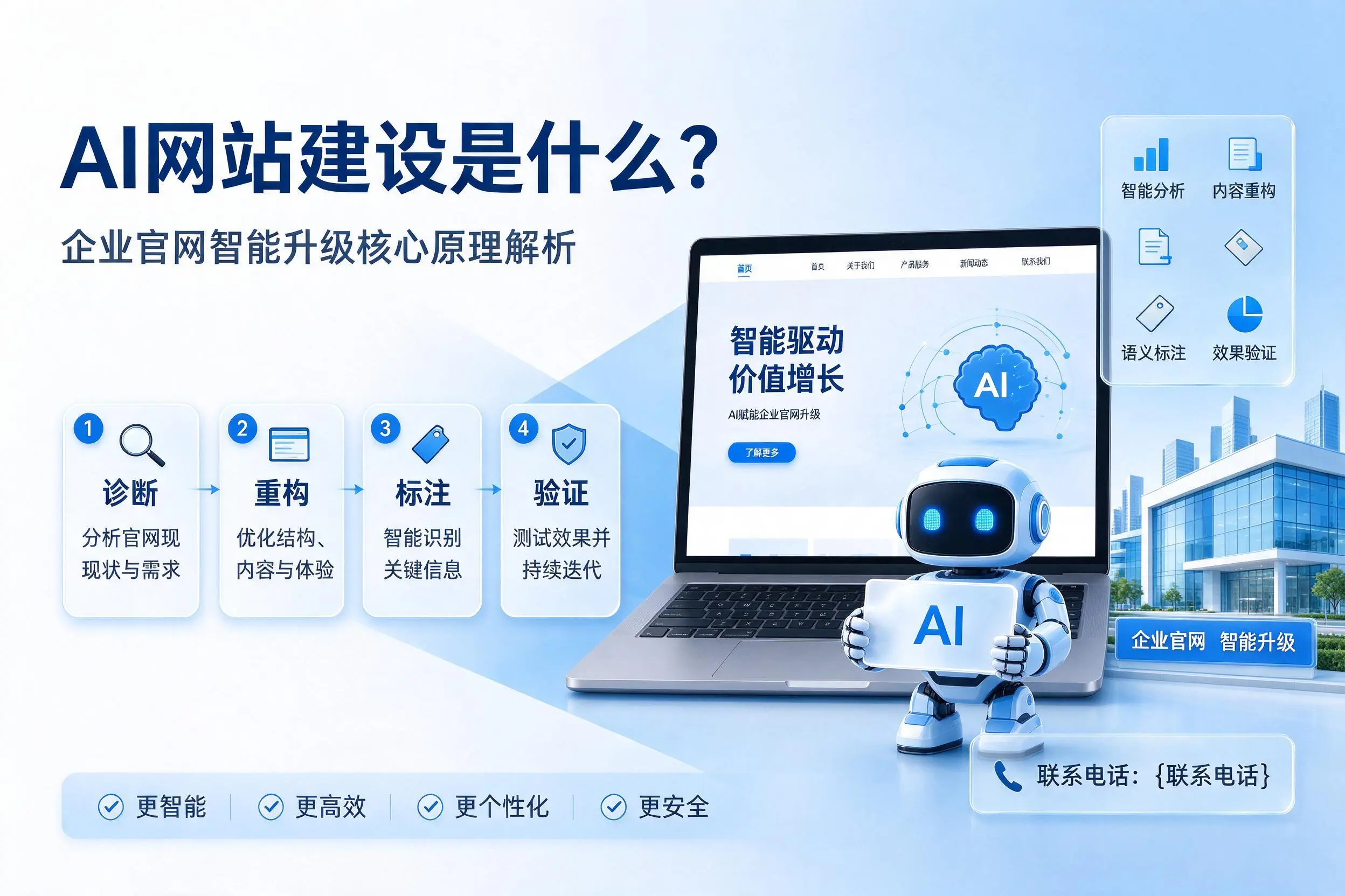 AI网站建设是什么?塔城企业官网智能升级核心原理解析