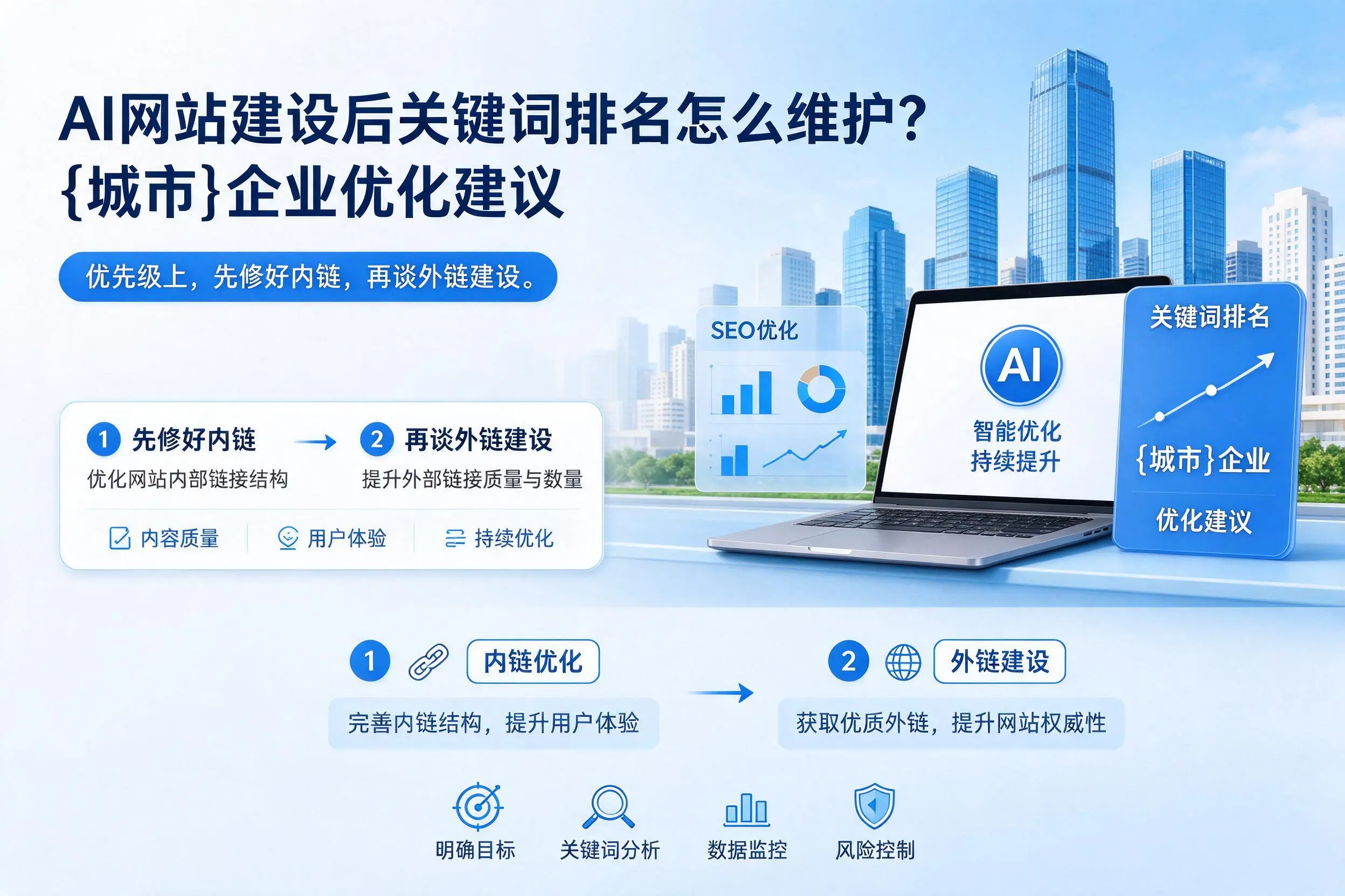 AI网站建设后关键词排名怎么维护?塔城企业优化建议